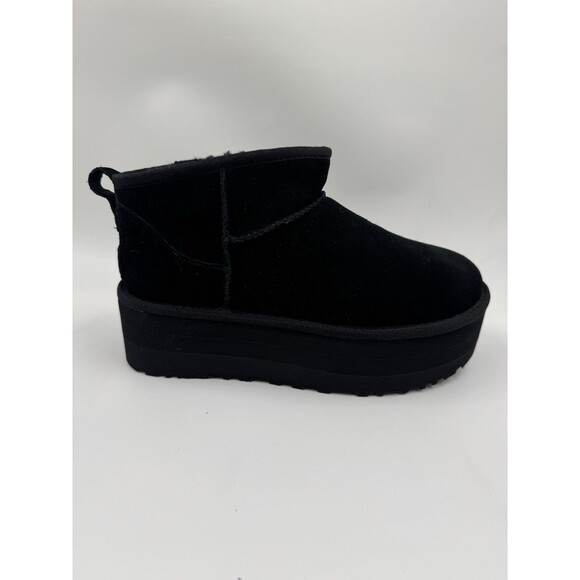 UGG Classic Ultra Mini Platform Women's Ankle Boots - Color Black Size 8 New - Picture 9 of 16